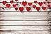 LB 7x5ft Valentines Day Backdrop Red Love Heart Rustic Wood Wall Backdrops for Photography Mother's Day Baby Bridal Shower Newborn Kid Birthday Party Decor Photo Booth Studio Props