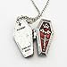 CA Mode Women's Cross Vintage Coffin Locket Necklace Bat Pendants