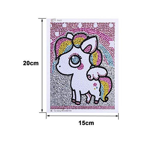 Diamond Painting for Kids Full Drill Painting by Number Kits Rhinestone