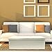 Sorbus Storage Bench Chest – Collapsible/Folding Bench Ottoman with Cover – Perfect Hope Chest, Pouffe Ottoman, Coffee Table, Seat, Foot Rest, and More – Contemporary Faux Leather, Large (Beige)