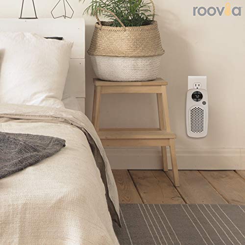 Roovia Compact Personal Space Heater, 600W Plugin