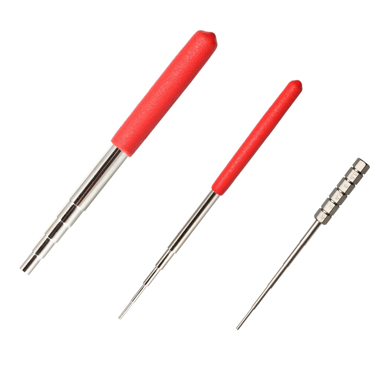 SPEEDWOX 3 Pcs Wire Looping Mandrel, 12 Sizes Red Jump Ring Mandrel, Ring Forming Tool for Jewelry Making Wire Wrapping