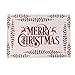 AMIDA Merry Christmas Gift Doormats with Words and Reindeers Entryway Rugs 2'x3' for Home Decoration Indoor Outdoor Beige Anti Slip Backing Machine Washable