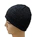 Vakabva Reflective Beanie Hat Enhanced Visibility Cold Weather Running Beanie Cap One Size (Black)