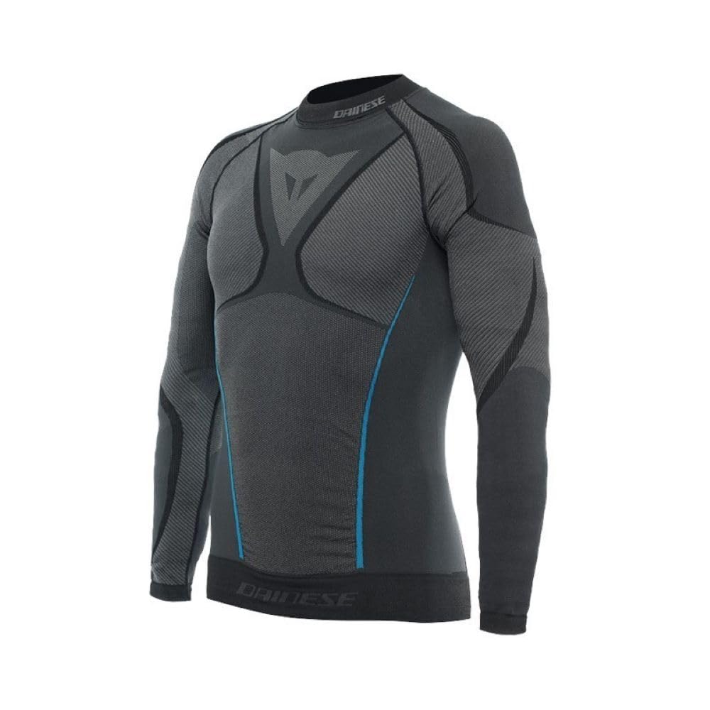 DAINESE, DRY LS MEN'S TECHNICAL SKI JERSEY, BLACK/BLUE, XS/S