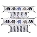 Bacati - Elephants Blue/Grey 10 Pc Boys Crib Baby Bedding Set Including Bumper Pad 100 Percent Cotton.