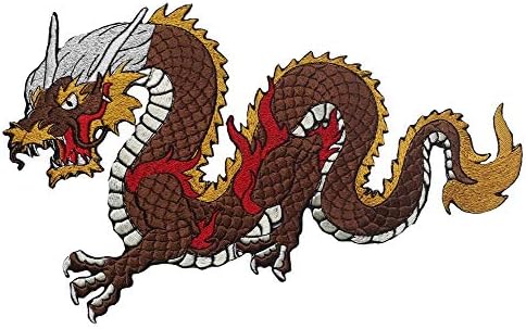 Dragon Patch Iron on Embroidered Applique for Clothes Jeans Jackets (Small, 10)