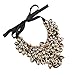 Holylove Woman Fashion Handmade Tawny Glass Beads Choker Statement Necklace with Earrings Jewelry Set-8454 Set
