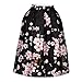 MULLSAN Women's Print Floral Pleated Skirt Midi Skater Skirt Party Dress (WS1)