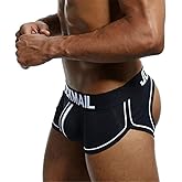 JOCKMAIL Men Open Back Underwear Men Boxer Shorts Cotton Backless boxer