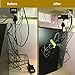 SUNFICON Magnetic Clips Headphone Cable Organizer Bendable Phone Stands Earphone USB PC Cord Wrap Keeper Unique Gadgets for Bookmark Keychain Noticeboard Fridge Home Office School Just for Fun, 4 PACK
