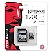 Kingston Digital 128GB microSDXC Class 10 UHS-I 45MB/s Read Card with SD Adapter (SDC10G2/128GB)