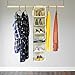Ridge & Queens Home Hanging Clothes Storage Box (6 Shelving Units) Durable Accessory Shelves - Eco- Friendly Closet Cubby, Sweater & Handbag Organizer - Keep Your Wardrobe Clean & Tidy. Easy Mount.