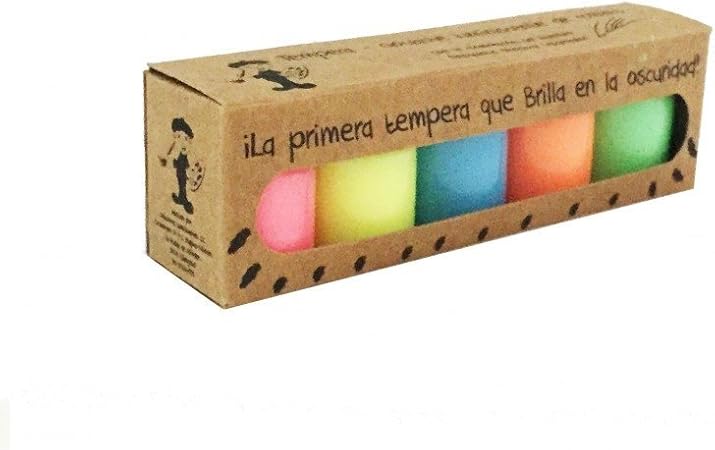 Pack temperas fotoluminiscentes de colores MINI TWINKLE 5x10grs.: Amazon.es: Hogar
