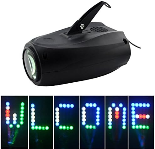 Mini 64 LEDs RGBW Sound Active 24 Lattice Patterns Christmas Halloween Projector Lights Home Party DJ Show Stage Lighting LED-M03