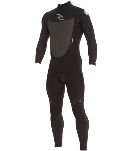 Amazon.com: Rip Curl Dawn Patrol Back Zip 3/2 GB Wetsuit, Black