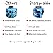 Starsprairie Upgrade Fidget Cube 2th Cool Office Desktop Stress Relief/Anxiety Attention Toy Decompresion Dice for Adults, Children, Autism, ADHD and Fidgeters, Blue Camo