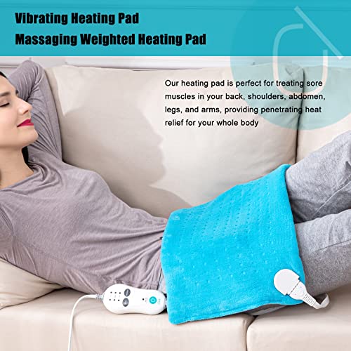 Dowin Heat Massaging Weighted Heating Pad, Electric Heating pad with