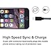 iPhone Cable SGIN - 4Pack 3FT 6FT 6FT 10FT Nylon Braided Cord Lightning to USB iPhone Charging Charger for iPhone 7,7 Plus,6S,6 Plus,SE,5S,5,iPad,iPod Nano 7(Black Blue)
