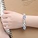 Presentski Fashion Charm Bracelet for Teen Girls and Women with Flower Themed Star Charms