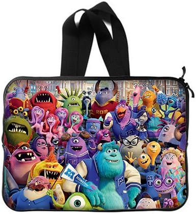 Custom Funny Monsters University Pattern Laptop Notebook Computer Netbook Soft Neoprene Sleeve Bag Case Cover for Apple Macbook Pro 15 inch(Two Sides)