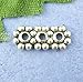Rockin Beads Brand, 200 Milti 3 Strand Spacer Bar Beads 4x10mm Fits 3-4mm Beads Antiqued Silver Cast Zinc Metal Beads