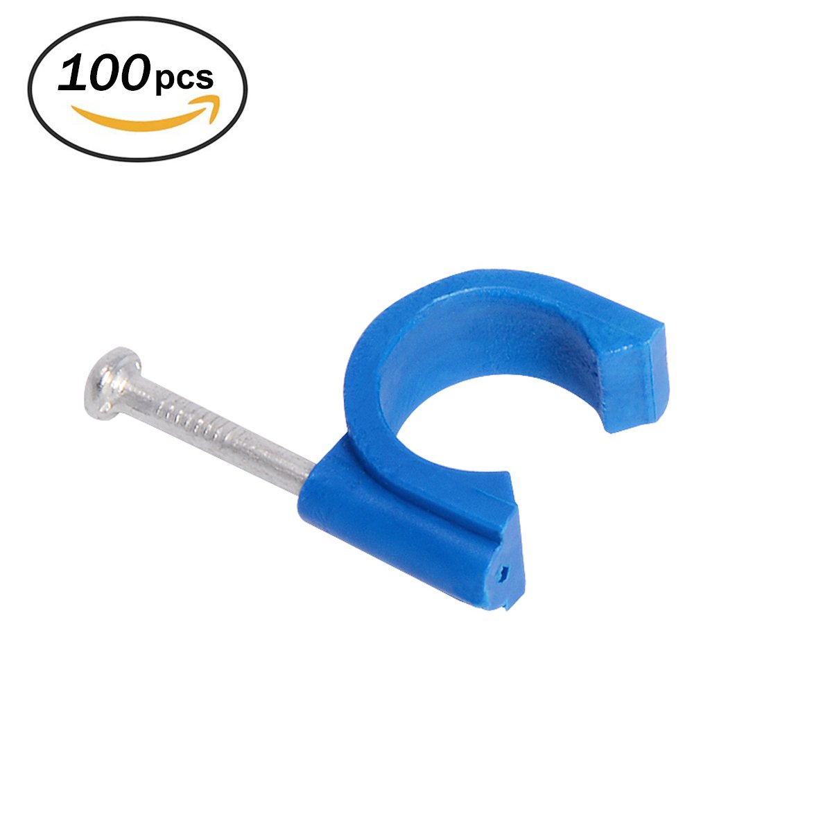 Firecore 1/2 Inch Clamp JHook with Nail for Pex Tubing Pipe Support