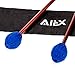 AIEX 1 Pair Marimba Percussion Mallets Yarn Head Mallets Medium Hard Keyboard Mallets Percussion with Maple Handles Waterproof Bag