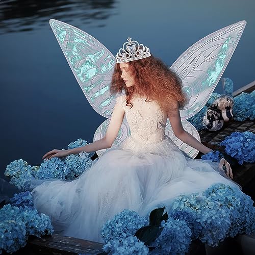 IncreDecor Fairy Wings Costume Set Sparkle Sheer Butterfly Wings Halloween  Dress Up Angel Wings for Kids Girls Women(White) in Kenya | Whizz  Accessories