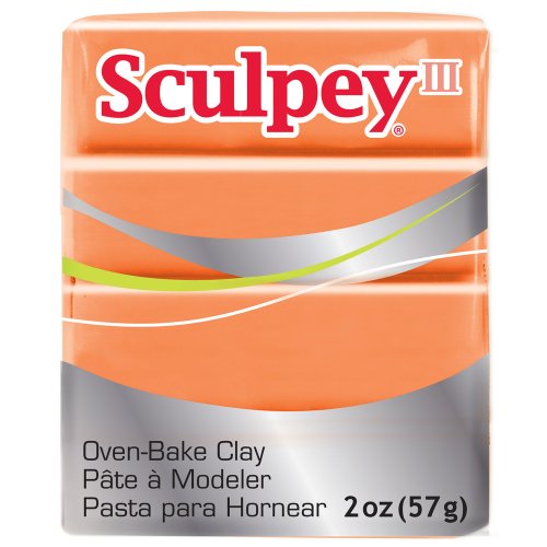 Polyform Sculpey III Polymer Clay, 2-Ounce, Just Orange