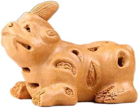 Amazon Ying Cc ティー用品 風水のクリエイティブ手作り宜興紫の粘土のお茶のペットブティック飾りブレイブデッドウッド彫刻 置物 オブジェ オンライン通販