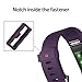 RRedTaro Replacement Bands Compatible with Fitbit Charge 2, Classic & Special Edition Adjustable Sport Wristbands for Fitbit Charge 2 Women Men Large Small Purple Plum