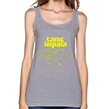 HAISHEN Women's Tame Impala Logo Tops Size XXL Gray
