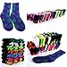 JUDIER New Marijuana Weed Leaf Cotton High Socks Men/Women (red+white)