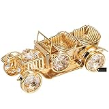 Matashi 24K Gold Plated Crystal Studded Vintage Car