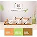 HaloVa Spice Jars Glass Seasoning Box Set Salt Sugar Spice Pepper Condiment Container Kitchen Cruet Seasonings Tools with bamboo Spoon Cover Pedestal, Set of 3