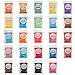 Erosom 24 Colors Mica Powder Pigments Soap Dye for Soap Coloring - Soap Making Colorants Set - 0.18OZ - Skin Safe for DIY Soaps, Bath Bombs, Candle Making,Resin,Slime(NOT STAINING,137g Total,Shimmer)