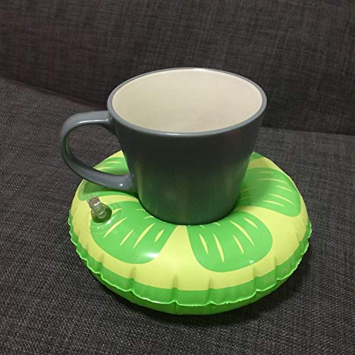 FUTUREPLUSX Inflatable Drink Holder, 8PCS Fruit Inflatable Cup Holders Drink Pool Floats Inflatable Floating Coasters for Pool Party Water Fun Kids Bath Toys Shower