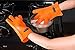 BlizeTec Oven Mitts and Pot Holders; Non-Slip Heat Resistant Cotton with Terrycloth Lining Surface Black Gloves and Silicone Pot Mats (4 Pcs)