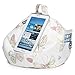 iPad Pillow & Tablet Stand - Securely Holds Any Size Tablet, eReader or Book Upto 12.9 inches, Hands Free Comfort at Any Angle on Any Surface - Butterfly Cream, by iBeani