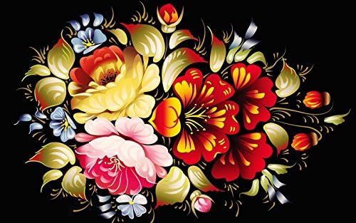 Girooms 5D Diamond Painting Full Drill Colorful Glowing Diamond Painting By Number Kits for Wall Decoration