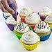 Bakeitfun Silicone Cupcake Liners Set, A Pack Of 12 Jumbo Size Reusable Non-Stick Baking Cups In 6 Colors, Piping Bag, Decorating Tips And Decoration Pen, And German Food Grade Materials