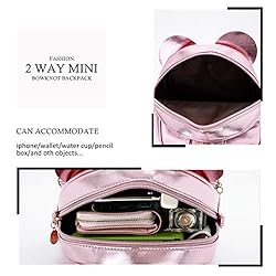 KL928 Girls Bowknot Polka Dot Cute Mini Backpack
