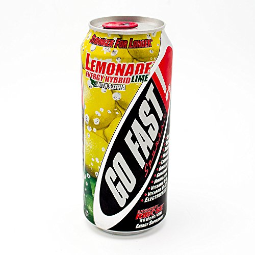 USA Go Fast Energy Drink Can Case 16 oz Lemonade Energy Hybrid with