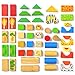 Building Blocks for Toddlers Set, Forest and Animals Wooden Blocks, Suitable as Toddler Toys, Wooden Toys, Learning Toys, Baby Blocks, Toddler 