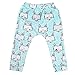 CANIS Baby Boys Girls Cartoon Print Harem PP Leggings Pants (100(2-3T), Blue fox)