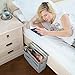 Kenley Bedside Caddy - Bed Skirt Storage 7-Pocket Organizer for Bedroom, College Dorm Room, Bunk, Loft Beds, Sofa - Under Mattress Holder Bag 9