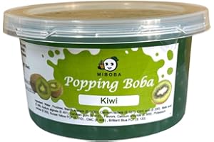 Kiwi Popping Boba Pearls Bursting Boba Pearls for Bubble Tea, Popping Juice Boba Balls, Bomb Boba Pearl Balls - 490g(17.25oz)