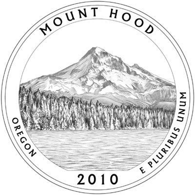 2010-P Mount Hood, OR National Park Quarter - Single Coin