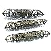 Masai Native Dreadlock Beads Cuffs Clips 3 Pc. Set 4cm (BRONZE)